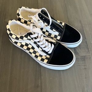 Checkered Vans. NWOT